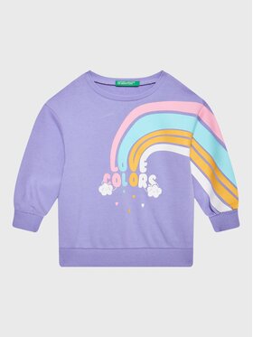 United Colors Of Benetton United Colors Of Benetton Felpa 3J68G107W Viola Regular Fit