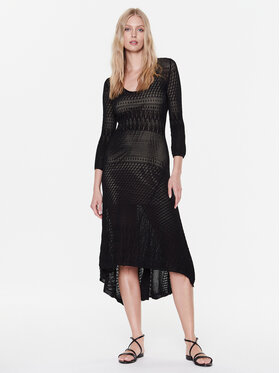 TWINSET TWINSET Trikotažinė suknelė 231TP3163 Juoda Regular Fit