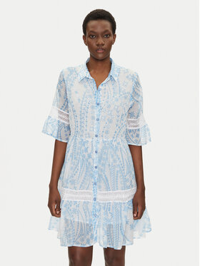 Iconique Iconique Φόρεμα πουκάμισο IC25-039 Μπλε Relaxed Fit
