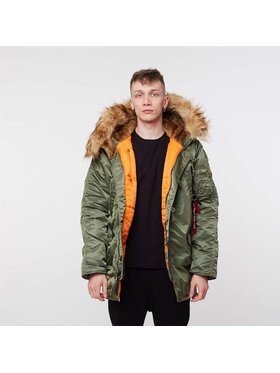 Alpha Industries Alpha Industries Parka Alpha Industries N3B VF 59 SAGE GREEN Zielony Parka Fit