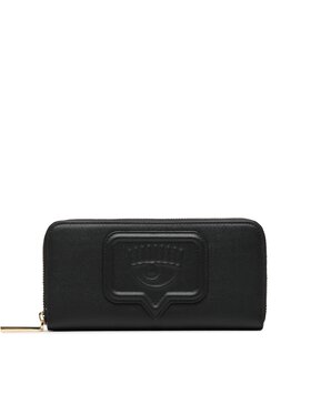 Chiara Ferragni Chiara Ferragni Голям дамски портфейл 74SB5PA1 Черен