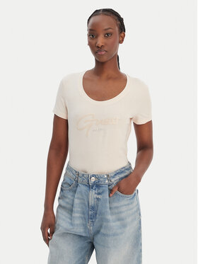 Guess Guess T-Shirt W6GI14 K3033 Pomarańczowy Regular Fit