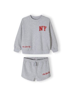 MINOTI MINOTI Bluza 22fleece69 Szary Regular Fit