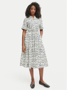 Tommy Hilfiger Tommy Hilfiger Rochie tip cămașă WW0WW49633 Bej deschis Regular Fit