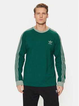 adidas adidas Longsleeve adicolor Classics 3-Stripes JD0540 Зелений Slim Fit