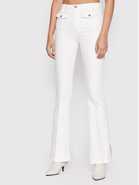Guess Guess Дънки W2RA10 D4IF0 Бял Flare Fit