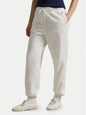 Polo Ralph Lauren Polo Ralph Lauren Spodnji del trenirke Prl Flc Pnt 211943009001 Bela Regular Fit