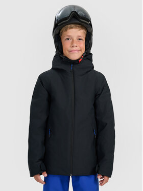 4F 4F Kurtka narciarska BASIC SKI Czarny Regular Fit
