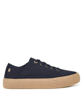 Tommy Hilfiger Tommy Hilfiger Espadrilky Vulc Espadrille Sneaker FW0FW08404 Tmavomodrá