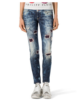 PHILIPP PLEIN PHILIPP PLEIN Džínsy 30803 Sivá Skinny Fit