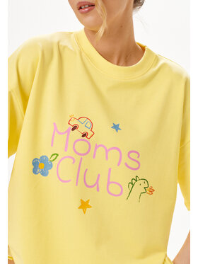 Mirons Mirons T-Shirt Print Żółty Regular Fit