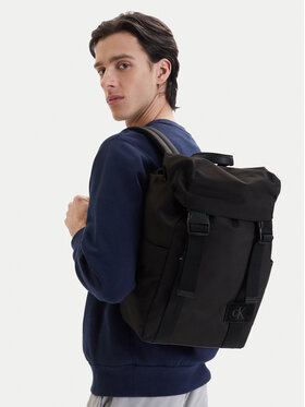 Calvin Klein Calvin Klein Σακίδιο Canvas Mix Backpack LV04D3364G Μαύρο