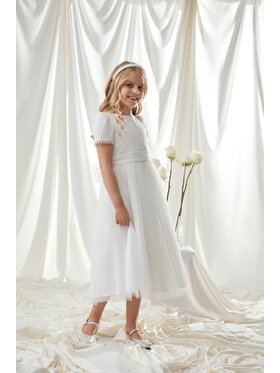 SLY SLY Sukienka 6SM-05B Écru Comfortable Fit