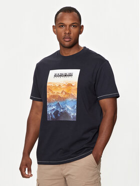 Napapijri Napapijri T-shirt S-Rollin NP0A4I3D Tamnoplava Regular Fit