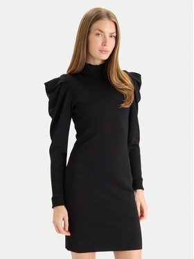 TWINSET TWINSET Kötött ruha 252AT3010 Fekete Slim Fit