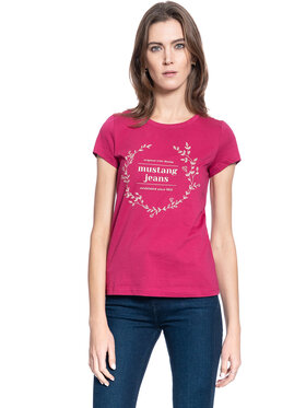 Mustang Mustang T-Shirt ALINA C PRINT Różowy Regular Fit