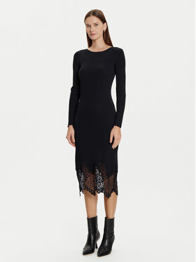 Morgan Morgan Kootud kleit 242-RMSIKA Must Slim Fit