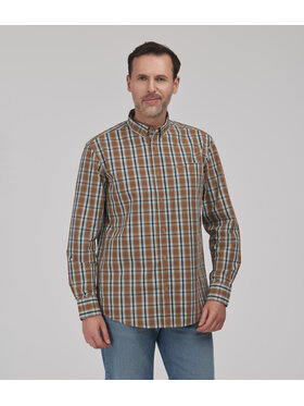 Lee Cooper Lee Cooper Koszula jeansowa LLOYD Brązowy Comfort Fit