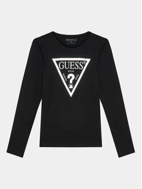 Guess Guess Blúzka J84I36 K8HM0 Čierna Regular Fit