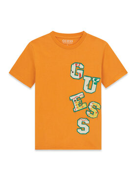 Guess Guess T-Shirt L6GI02 K8HM4 Oranžová Relaxed Fit