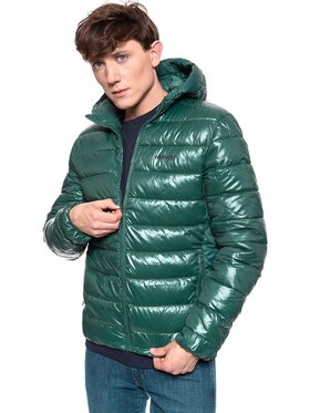 Wrangler Wrangler Kurtka zimowa PUFFER JACKET Zielony Regular Fit
