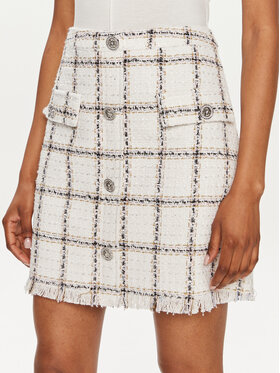 Bruuns Bazaar Bruuns Bazaar Spódnica trapezowa Jalena BBW3791 Biały Regular Fit