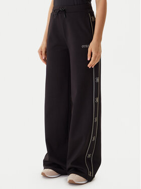 Guess Guess Sporta bikses V5BB12 KCX22 Melns Wide Leg