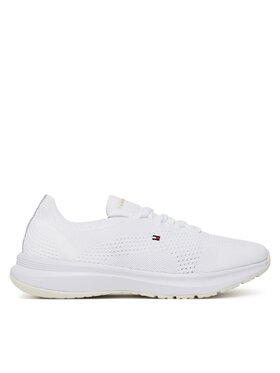 Tommy Hilfiger Tommy Hilfiger Sneakers Th Knit Runner FW0FW08813 Bianco