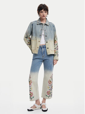Desigual Desigual Blugi Texas 25SWDD01 Albastru Straight Fit