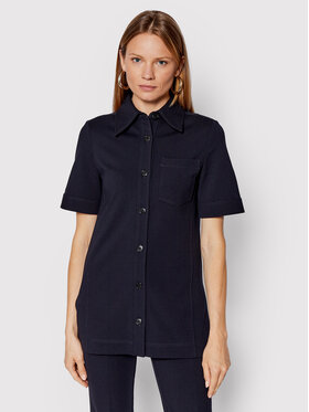 Victoria Victoria Beckham Victoria Victoria Beckham Blúzka 1322WSH003870A Tmavomodrá Regular Fit