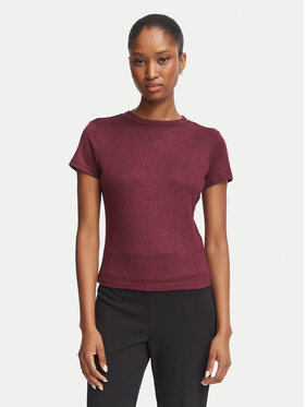 Guess Guess T-Shirt W5BP07 KCGM2 Bordó Regular Fit