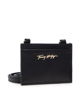 Tommy Hilfiger Tommy Hilfiger Θήκη πιστωτικών καρτών Essential Leather Cc Holder AW0AW10536 Σκούρο μπλε