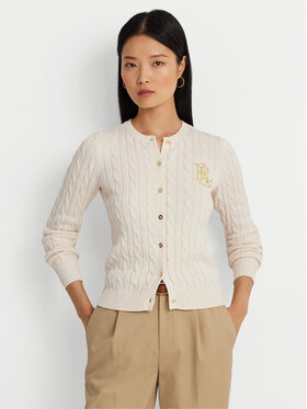 Lauren Ralph Lauren Lauren Ralph Lauren Kardiganas 200932225001 Écru Slim Fit