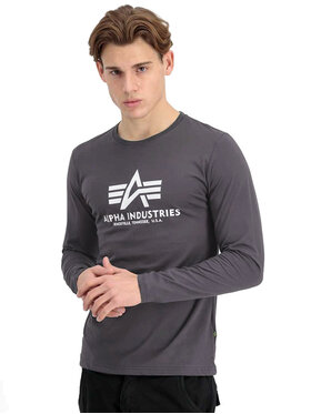Alpha Industries Alpha Industries S dlouhým rukávem AI.100510-684-XXL Šedá Basic Fit
