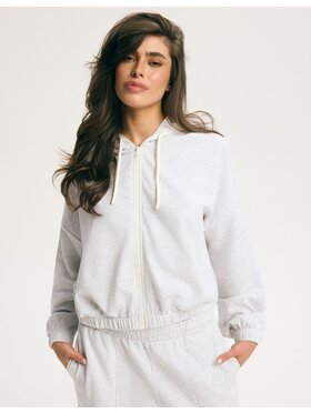 Esotiq Esotiq Bluza 44709 Szary Regular Fit