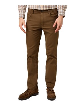 Wrangler Wrangler Spodnie materiałowe 112371571 Brązowy Straight Leg