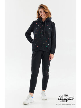 NAOKO NAOKO Bluza Powerpuff Girls Czarny Oversize
