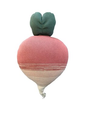 Lorena Canals Lorena Canals Poduszka dekoracyjna Poduszka rzodkiewka Ramona the Radish Kolorowy
