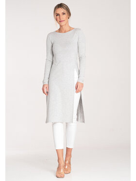 FIGL FIGL Blúzka M1075 Sivá Regular Fit