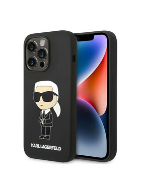 KARL LAGERFELD KARL LAGERFELD Etui na telefon Silicone NFT Ikonik MagSafe Czarny