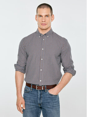 BIG STAR BIG STAR Koszula GIBKOR Bordowy Basic Fit