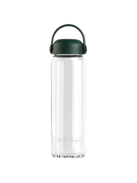 Vialli Design Vialli Design Butelka na wodę SZKLANA BUTELKA NA WODĘ 540ML FUORI ZIEL.30275 Zielony