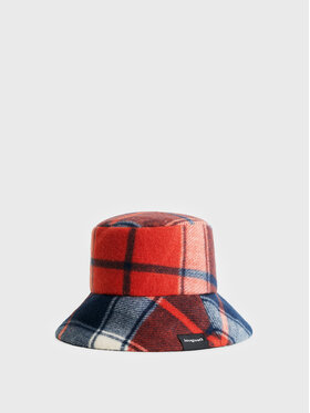 Desigual Desigual Hut Bucket Red Check 22WAHA08 Rot