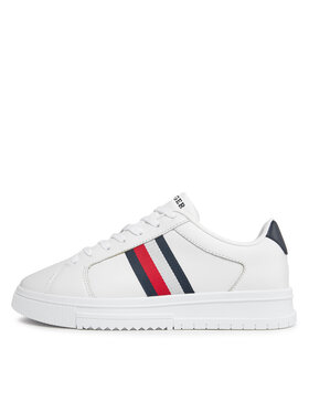 Tommy Hilfiger Tenisice Supercup Lth Stripes Ess FM0FM04895 Bijela