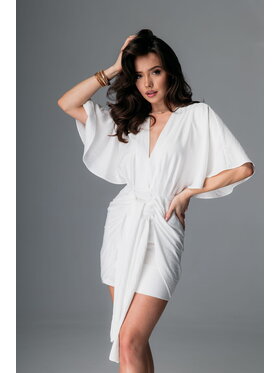 Aurora Aurora Letní šaty Capri Bílá Feminine Fit
