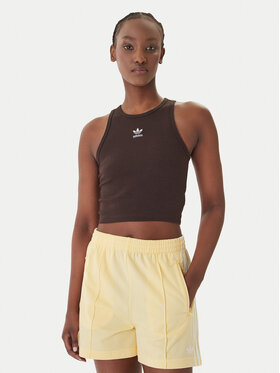 adidas adidas Top Essentials KD3821 Hnedá Slim Fit