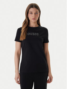 Guess Guess T-Shirt V3BI11 J1314 Μαύρο Regular Fit