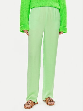 American Vintage American Vintage Pantaloni di tessuto Widland WID10DE24 Verde Straight Leg