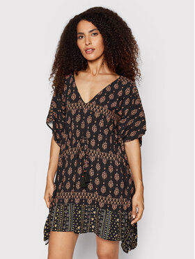 Maaji Maaji Лятна рокля 1636CPO602 Черен Relaxed Fit