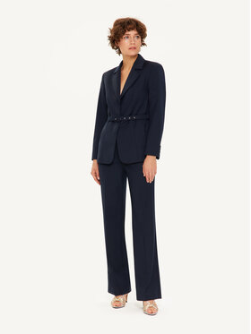 KMX KMX Marynarka 107180012 Granatowy Fitted Fit